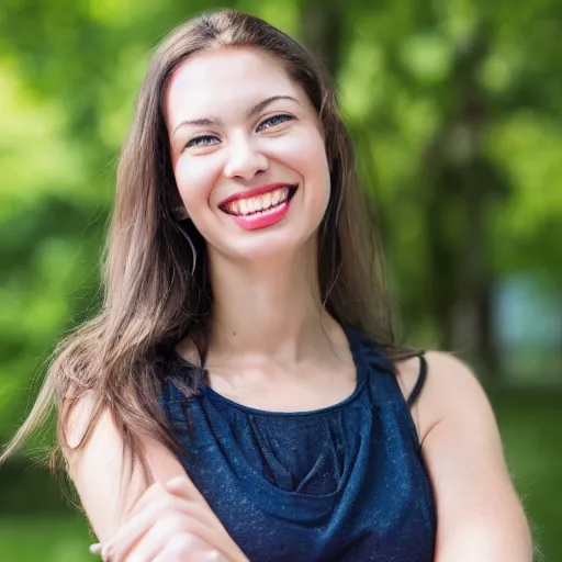 Prompt: portrait photo of beautiful montreal woman, smiling