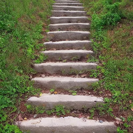 Prompt: the lost stairway to heaven finally found