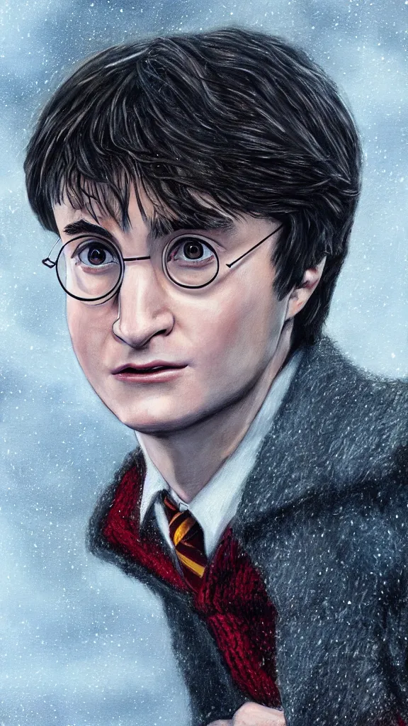 Image similar to a close - up portrait of harry potter, attending the yule ball. beautiful painting by jim kay. color harmony, 8 k detail, gallery quality, hd wallpaper, premium prints available, hyper - detailed, intricate design.