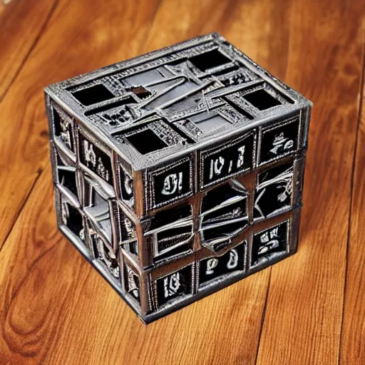 Prompt: hellraiser puzzle box