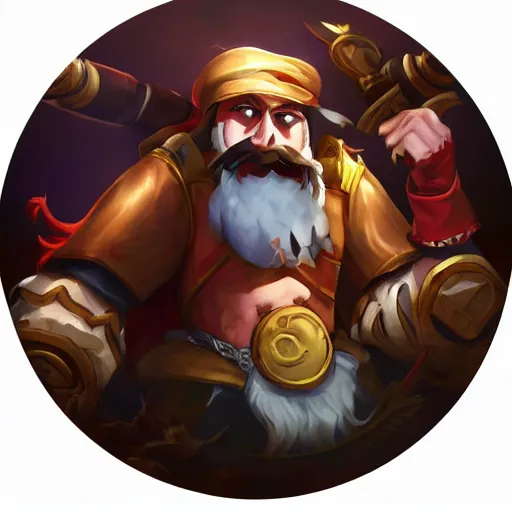 Prompt: league of legends gangplank art