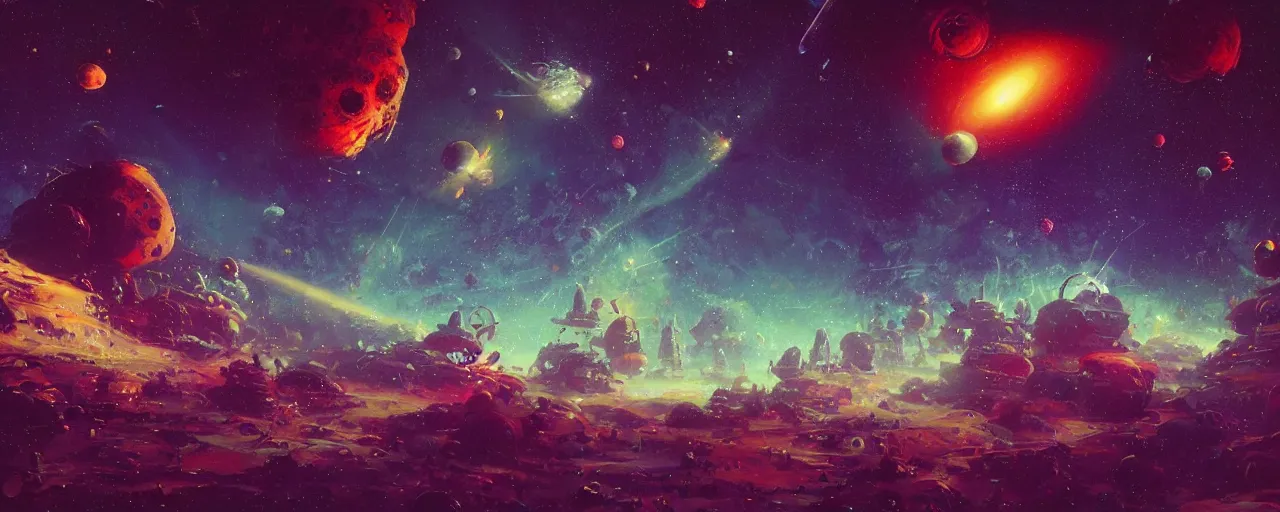 Image similar to ” gravity well to outer space, [ art by paul lehr, cinematic, detailed, epic, widescreen, opening, establishing, mattepainting, photorealistic, realistic textures, octane render ] ”