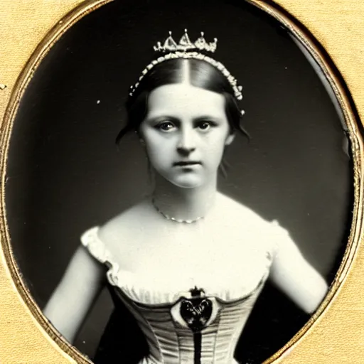 Image similar to a german young adult princess, circa 1 8 5 4