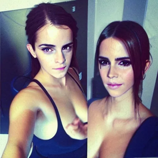 Prompt: Emma Watson and Kim Kardashian combined into one person