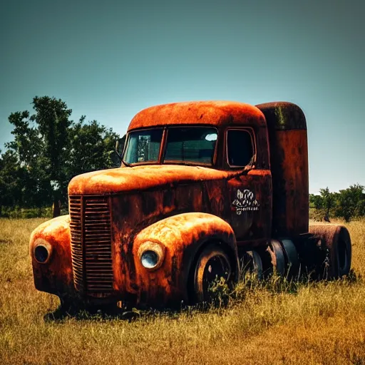 Prompt: ((((((Rusty)))))) truck, open field, 8k, photography