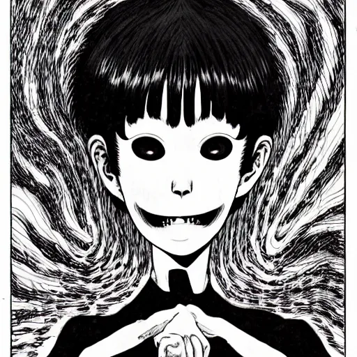 Prompt: junji ito manga