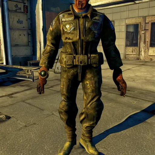 Image similar to sergeant dornan from fallout 2 in fallout 4