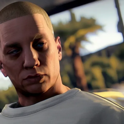 Screenshot of Eminem in the game GTA V, highly detailed | Stable ...