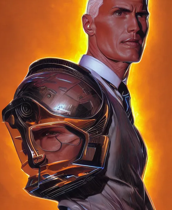 Prompt: Max Headroom, highly detailed, centered, artstation, concept art, smooth, sharp focus, illustration, bokeh art by artgerm and donato giancola and Joseph Christian Leyendecker