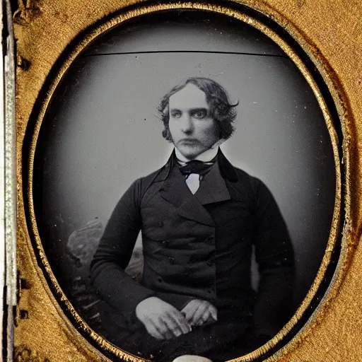 Image similar to a daguerreotype of a man.