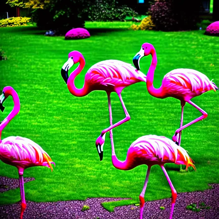 Image similar to flamingo lawn monsters at vanvcouver,british columbia,canada