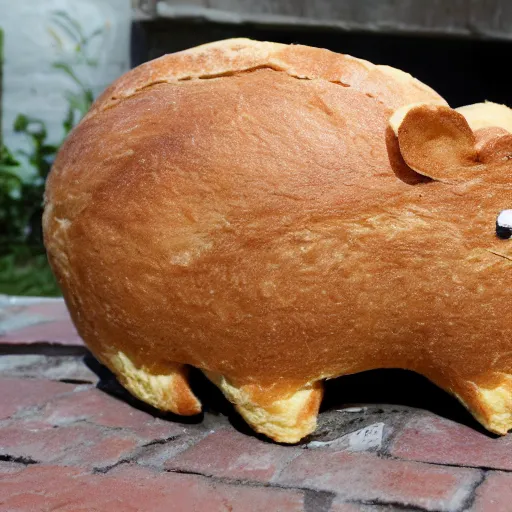 Image similar to rat made out of bread