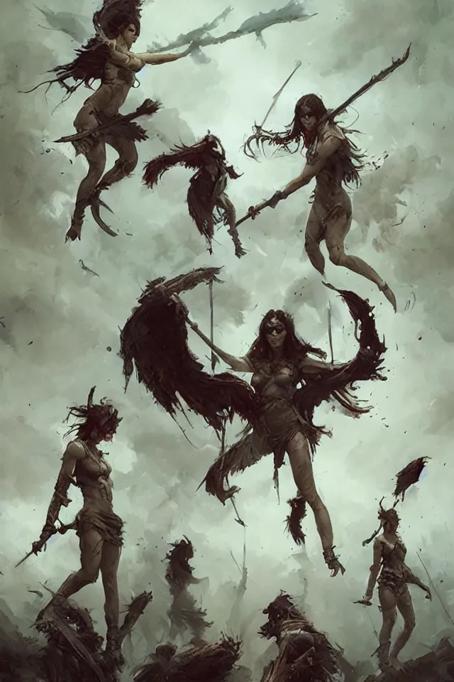 Prompt: the furies by Greg rutkowski