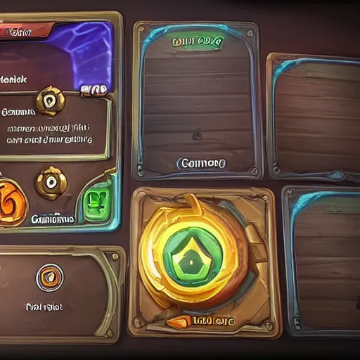 Image similar to car engine concept, Hearthstone card, mobile game