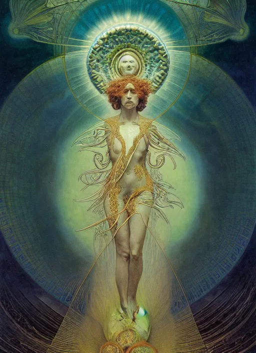 Image similar to antediluvian occult cosmology, panspermia, by robert hooke and ernst haeckel and agostino arrivabene and joaquin sorolla and alphonse mucha, rule of thirds, vivid colours, negative space, atmospheric, digital painting, artstation, concept art, smooth, sharp focus