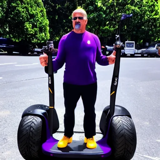 Prompt: thanos on a segway