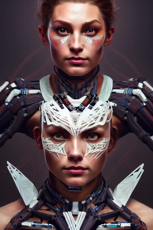 Prompt: symmetry!! portrait of amazing body fitness instructor in the style of horizon zero dawn, machine parts embedded into face, intricate, elegant, highly detailed, digital painting, artstation, concept art, smooth, sharp focus, illustration, art by artgerm and greg rutkowski and alphonse mucha, 8 k