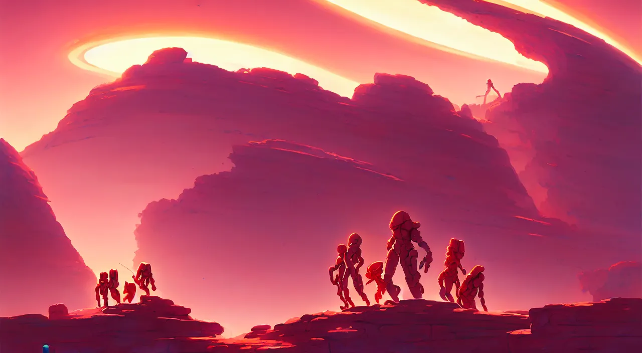 Image similar to base on mars, in marble incrusted of legends heartstone official fanart behance hd by Jesper Ejsing, by RHADS, Makoto Shinkai and Lois van baarle, ilya kuvshinov, rossdraws global illumination