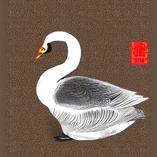 Prompt: beijing roast duck, digital art, style of traditional chinese painting