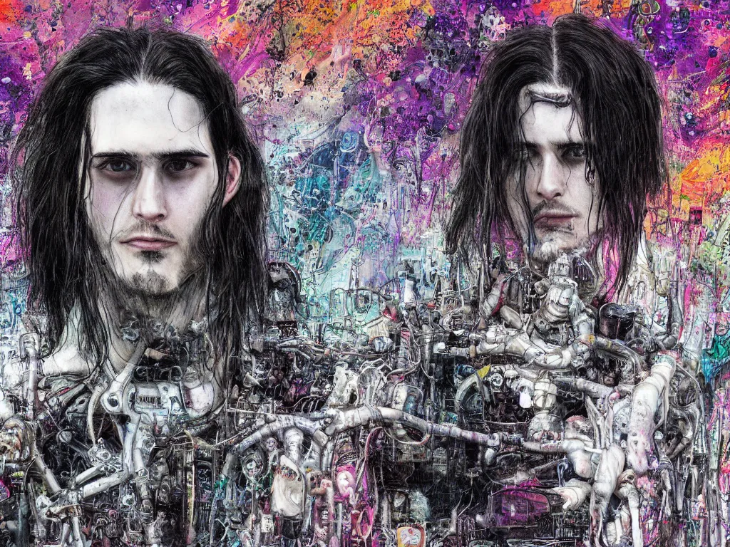 Image similar to a detailed digital art of teamsesh in the style of hypergalactic biopunk and stephen gammell, vivid color scheme, colorful, crisp, ornate, 8 k, artstation, artstationhd, artstationhq, post processed, cinematic, compositing, rack focus, wide shot,