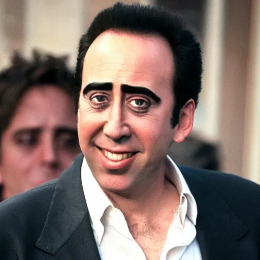 Prompt: The child of Jerry Seinfeld and Nic Cage