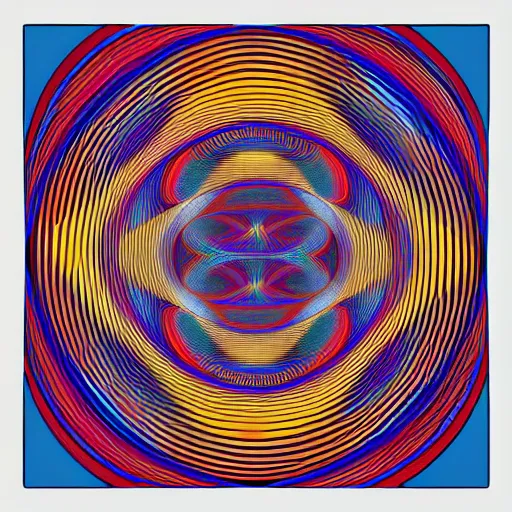 Image similar to trippy optical illusion by victor vasarely, dan mumford, op art, illusion, metal shaded