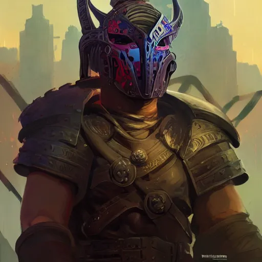 Image similar to cyberpunk viking helmet mask warrior goddess robot ninja fantasy, art gta 5 cover, official fanart behance hd artstation by jesper ejsing, by rhads, makoto shinkai and lois van baarle, ilya kuvshinov, ossdraws