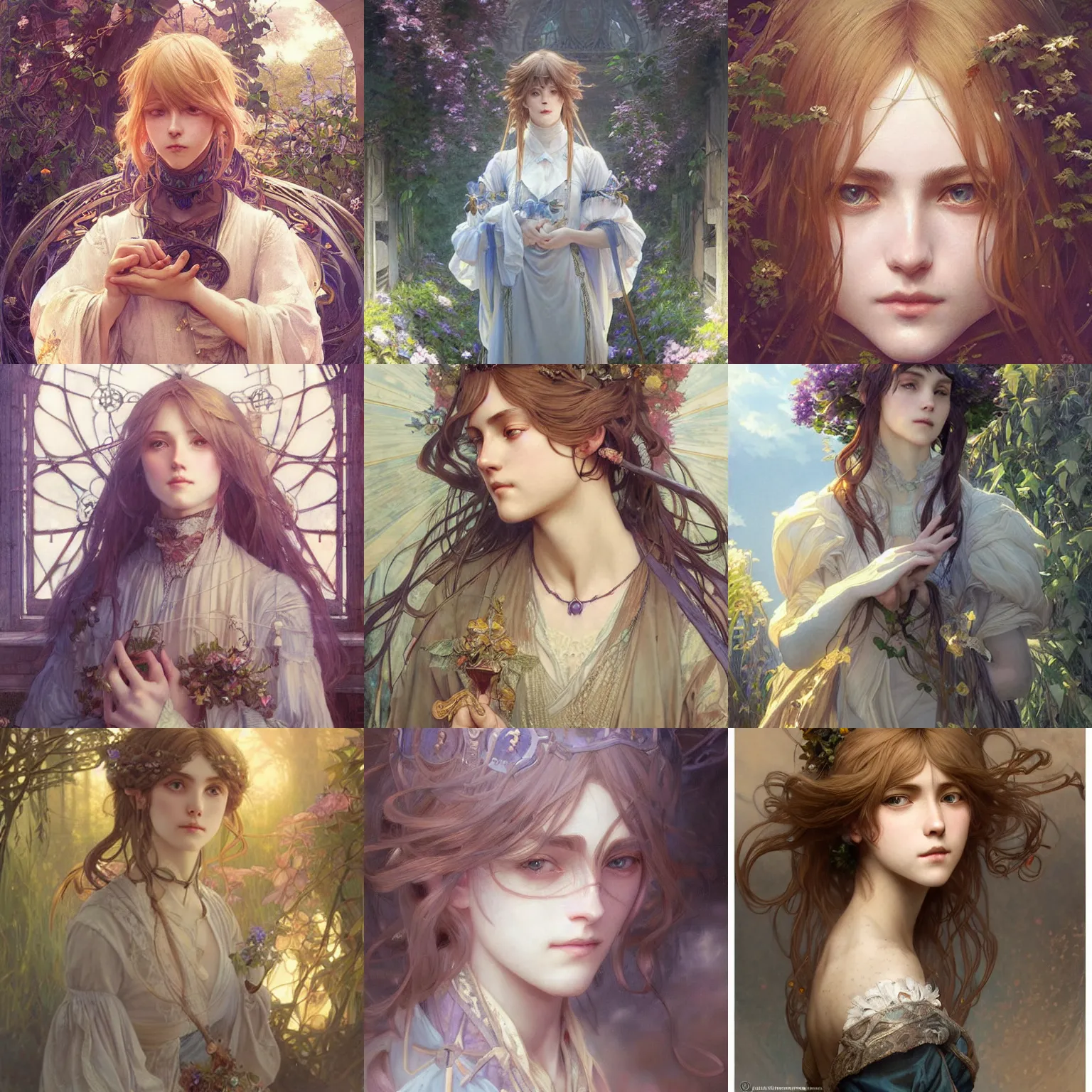 Prompt: a masterpiece portrait painting of violet evergarden, ultra realistic, concept art, intricate details, eerie, highly detailed, photorealistic, art by artgerm and greg rutkowski and alphonse mucha