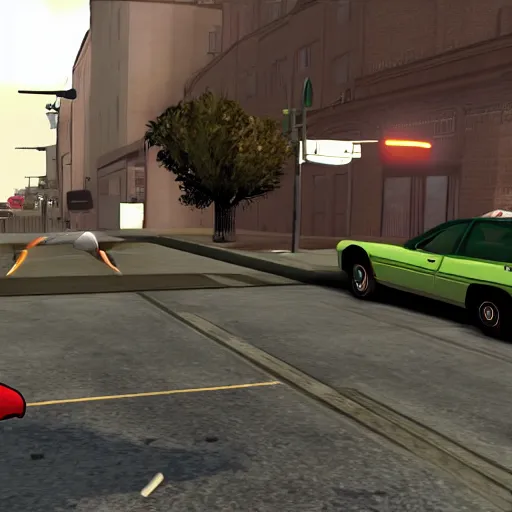 Image similar to gta sa ingame screenshot, mod where you play as peter griffin