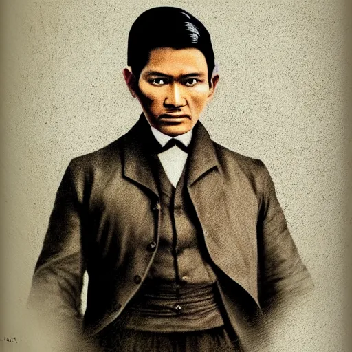 Image similar to portrait of jose rizal if he were alive in 2 0 2 0, hyperrealistic photography