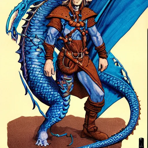 Image similar to half length portrait of a medieval d & d fantasy nerdy anthropomorphic blue dragon - headed - human hybrid with electrcity magic, comic book cover art photo by phil noto, frank miller, hr giger, alex ross, glenn fabry