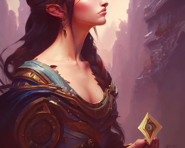 Image similar to lizkatz, 8 k, deep focus, d & d, fantasy, intricate, elegant, highly detailed, digital painting, artstation, concept art, matte, sharp focus, illustration, hearthstone, art by artgerm and greg rutkowski and alphonse mucha