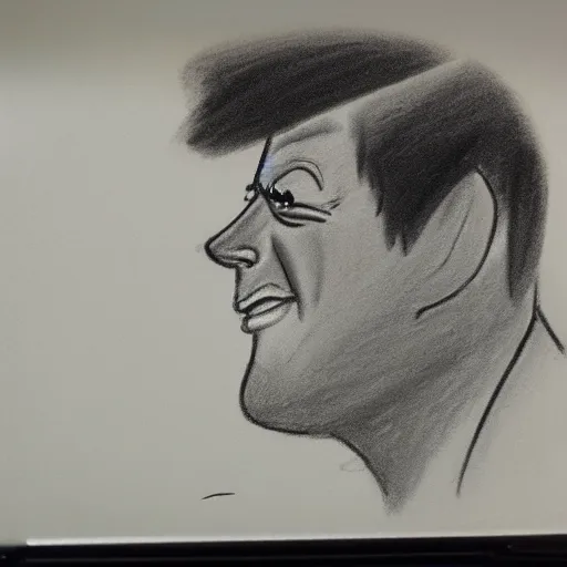 Image similar to milt kahl sketch of john f kennedy