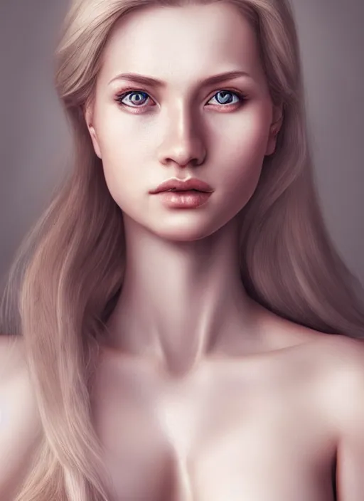 Prompt: a gorgeous norwegian female photo, professionally retouched, soft lighting, realistic, smooth face, full body shot, torso, dress, perfect eyes, sharp focus on eyes, 8 k, high definition, insanely detailed, intricate, elegant, art by artgerm and jason chan and mark hall