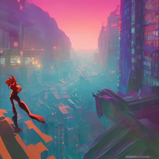 Prompt: hero world rockoa €™ s modern life, behance hd by jesper ejsing, by rhads, makoto shinkai and lois van baarle, ilya kuvshinov, rossdraws global illumination