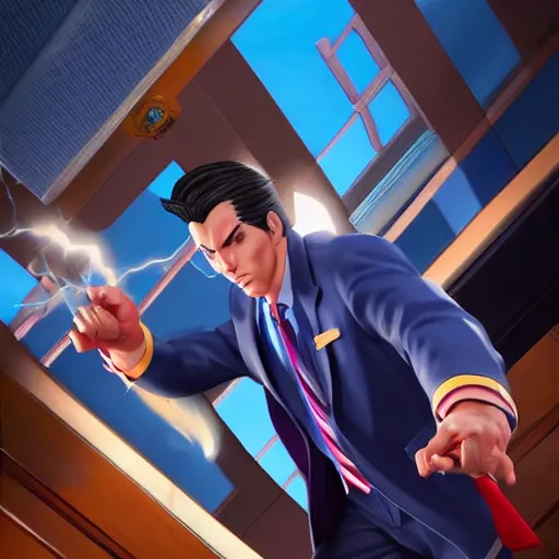 Prompt: Phoenix Wright, Artstation 8k realistic