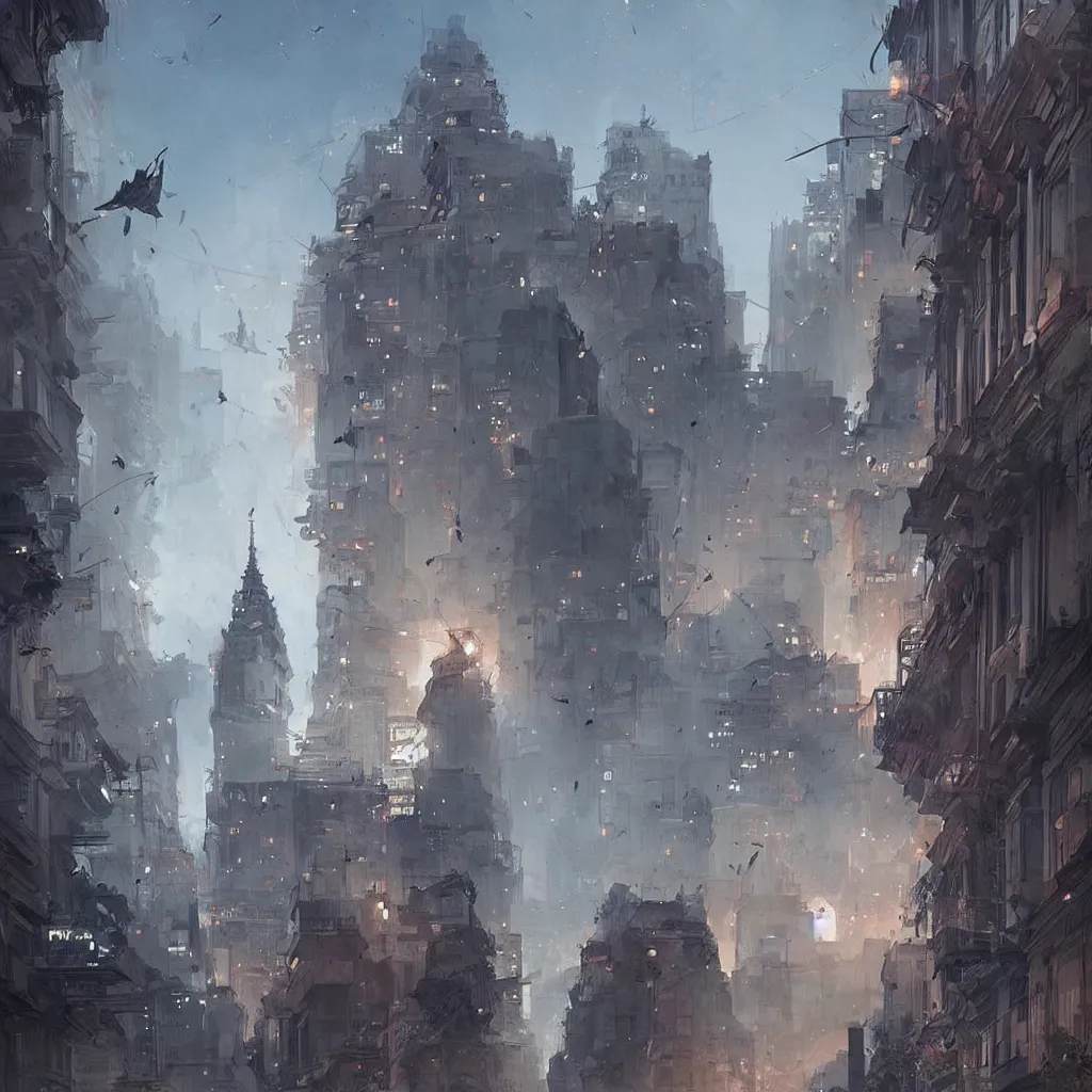 Prompt: Digital art of Buenos Aires, Argentina, high quality artwork by Greg Rutkowski