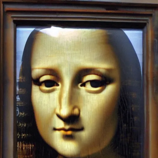 Prompt: monalisa mannequins