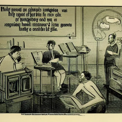 Image similar to The universal prior's malign hypotheses, illustrated as part of a back copy of Scientific American