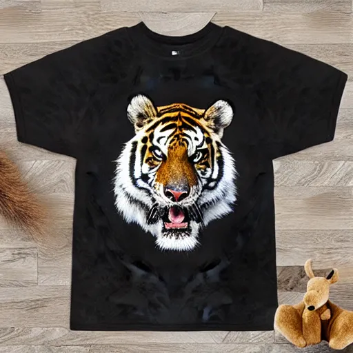 Image similar to hybrid between a tiger and a bear t