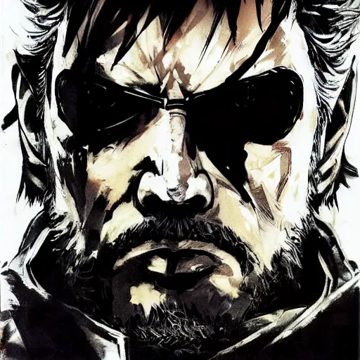 Image similar to martin ansen style metal gear solid 2 sons of liberty yoji shinkawa