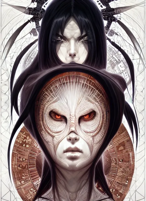 Prompt: symmetry!! portrait of pain from naruto, dark, intricate, elegant, highly detailed, digital painting, artstation, concept art, smooth, sharp focus, illustration, art by artgerm and greg rutkowski and alphonse mucha