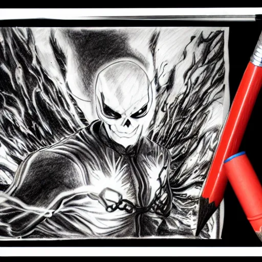 How To Draw Ghost Rider, Step by Step, Drawing Guide, by Dawn - DragoArt