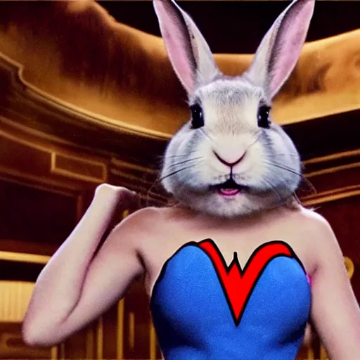 Image similar to a rabbit in the movie wonder woman