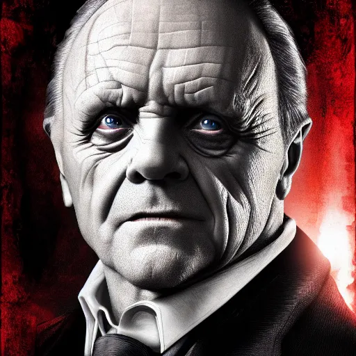 Image similar to anthony Hopkins as dracula, photorealistic, movie promo, movie poster, crisp, 4k