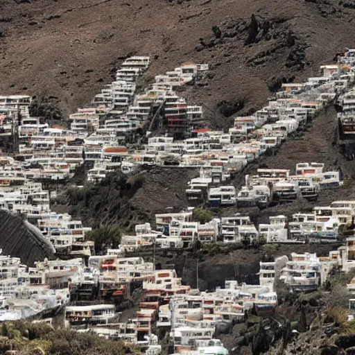 Image similar to a lot of people scream in horror, in gran canaria