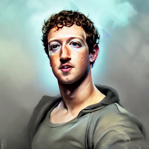 Prompt: portrait of Mark Zuckerberg as a Tony Montana, accurate, intricate, headshot, highly detailed, digital painting, artstation, concept art, sharp focus, illustration, art by artgerm and greg rutkowski and alphonse mucha