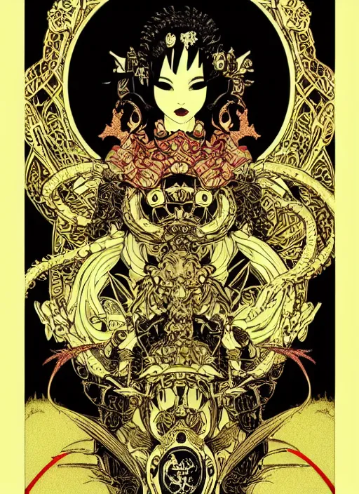 japanese geisha, wicca, ornate arch, energy, cthulhu, | Stable ...