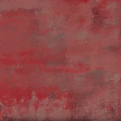 Prompt: a texture of an old red plaster wall by studio ghibli, thick brush strokes, matte, hand painted, oil painted, brush strokes, anime, stylized