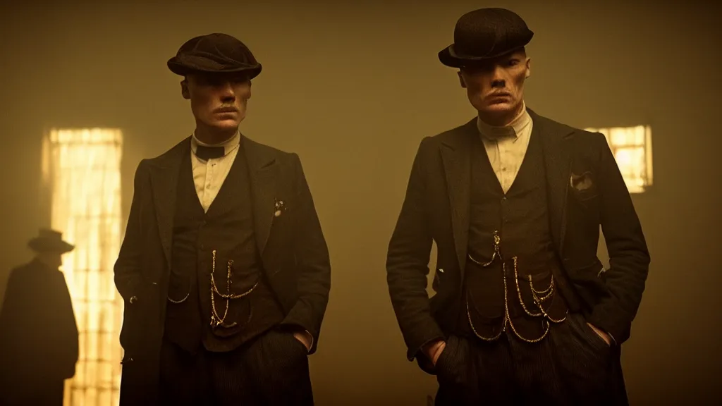 Image similar to the peaky blinders prickly pear film still from the movie directed by denis villeneuve with art direction by zdzis